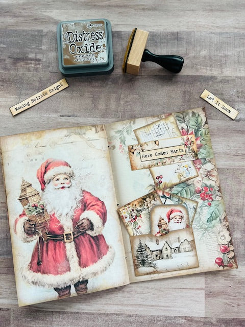 Vintage Christmas Junk Journal Printable Kit - Digital Product